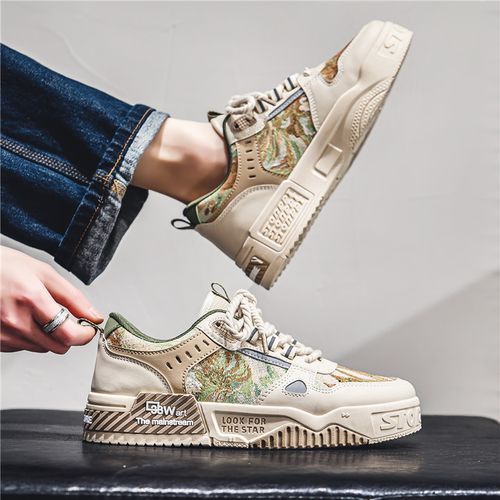 Crafted Cream Canvas Sneakers