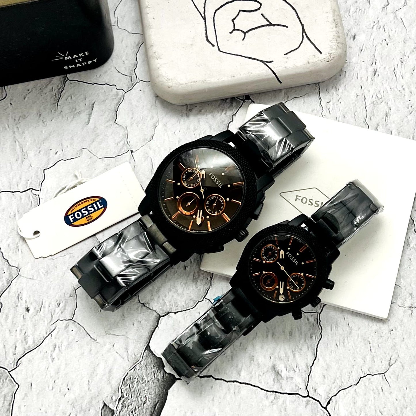 Fossil Couple Chronograph Watch