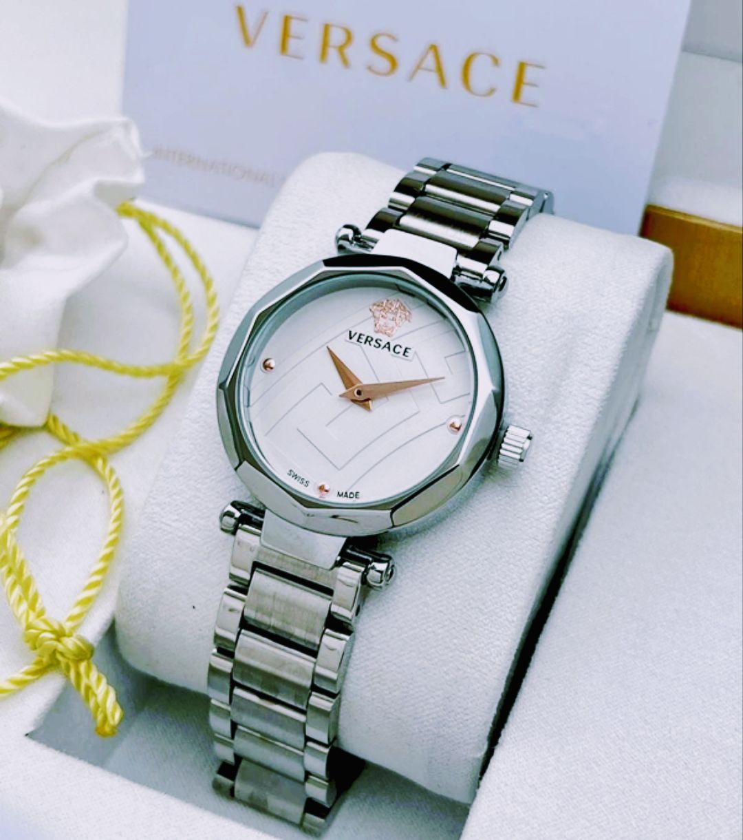 Versace Crystal Stainless Steel Classic Women Watch