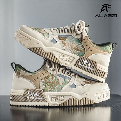 Crafted Cream Canvas Sneakers