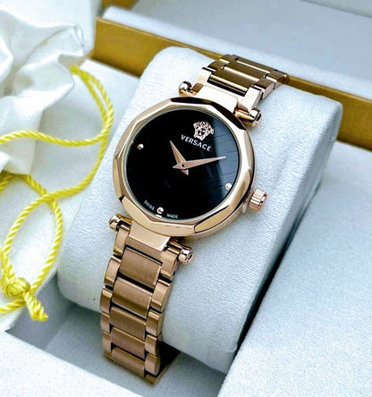 Versace Crystal Stainless Steel Classic Women Watch