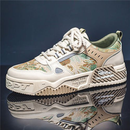 Crafted Cream Canvas Sneakers