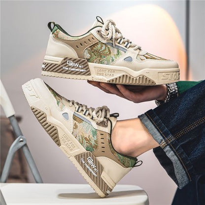 Crafted Cream Canvas Sneakers