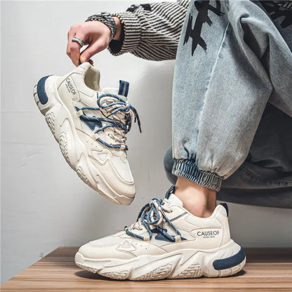 Low Cut Unisex White Strip Sneakers