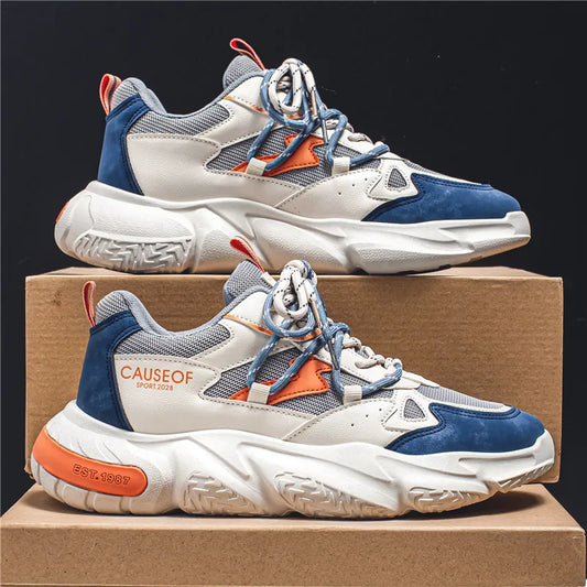 Low Cut Unisex Blue Strip Sneakers