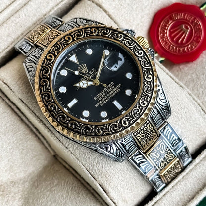 Hand Engraved Rolex - 3 colour's