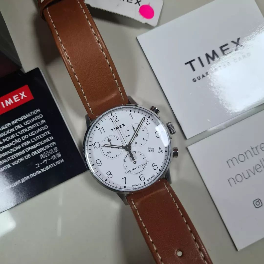 Fairfield Chronograph 41mm Leather Strap Watch