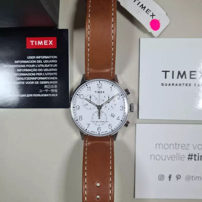 Fairfield Chronograph 41mm Leather Strap Watch
