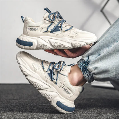 Low Cut Unisex White Strip Sneakers
