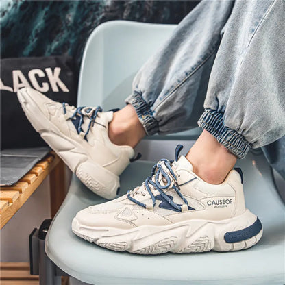 Low Cut Unisex White Strip Sneakers