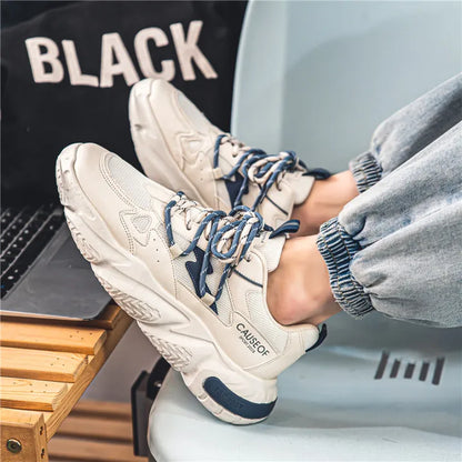Low Cut Unisex White Strip Sneakers