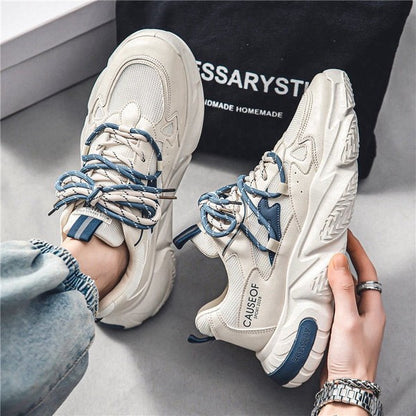 Low Cut Unisex White Strip Sneakers