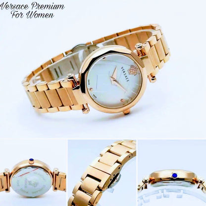 Versace Crystal Stainless Steel Classic Women Watch