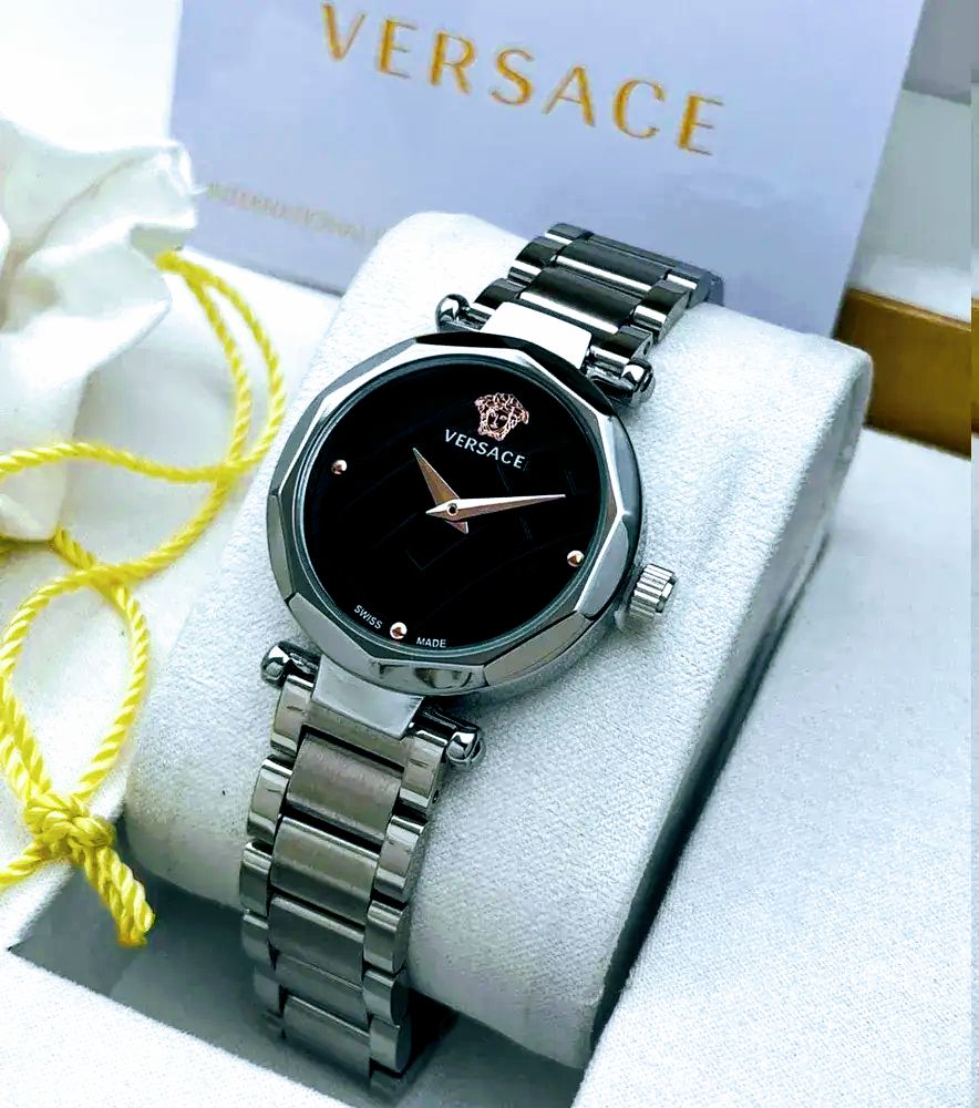 Versace Crystal Stainless Steel Classic Women Watch
